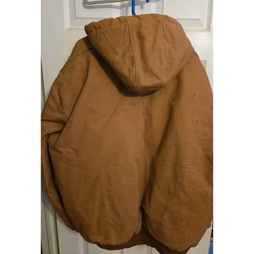 Vintage Carhartt Duck Canvas Quilted Lined Jacket Mens Sz XL Brown J140 BRN USA